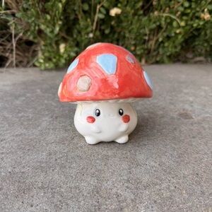 Cute Red Mushroom Figurine